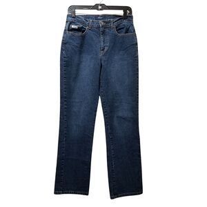 IZOD Jeans Women's 8 Blue Straight Leg Stretch Denim